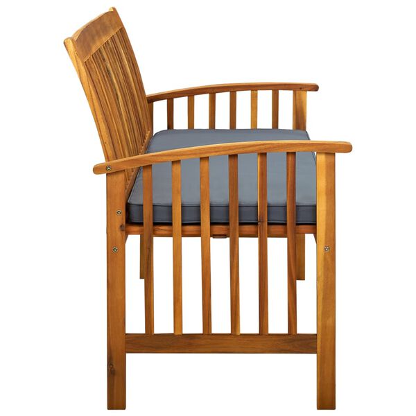 vidaXL aiapink padjaga, 147 cm, toekas akaatsiapuit