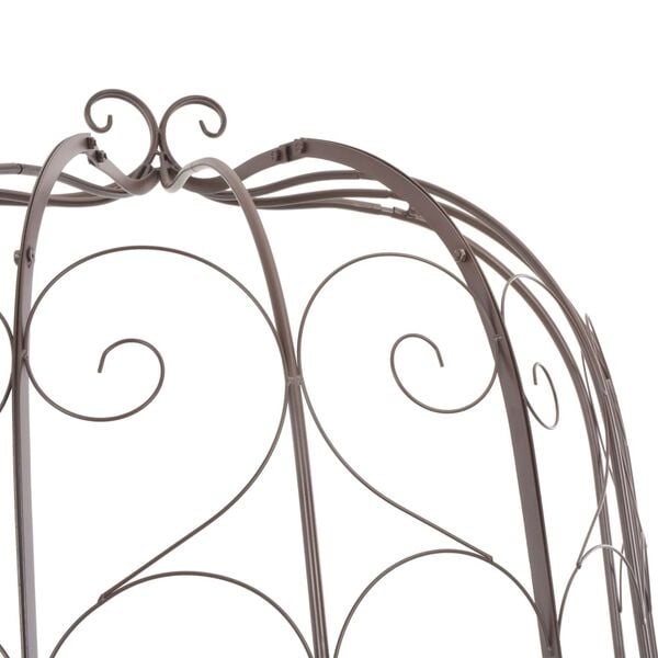 vidaXL aiapink, 95 cm, raud, antiikpruun