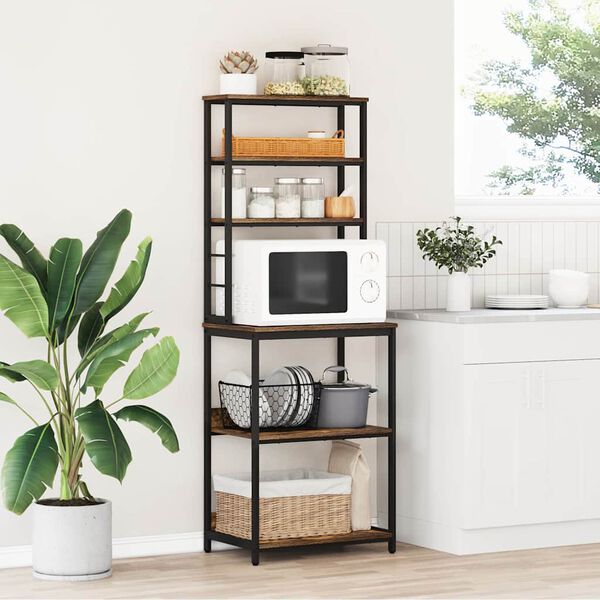 vidaXL K&ouml;&ouml;giriiul Suitsetatud tamm 60 x 40 x 168 cm Tehispuit