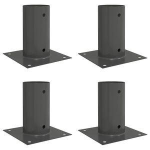 vidaXL &Uuml;mmargune maapinna ankru 4 pcs Antratsiit 15 x 15 x 15 cm