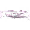 vidaXL Voodi raam Valge 140 x 200 cm puit