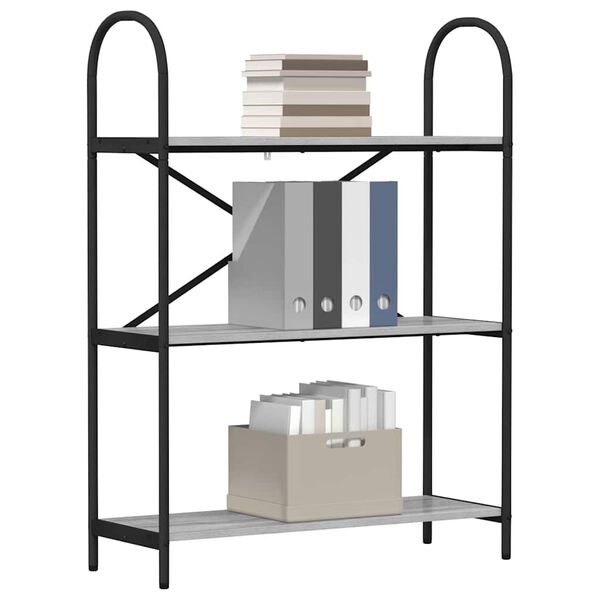 vidaXL Raamatukapp Hall Sonoma 80 x 30 x 109 cm Tehispuit