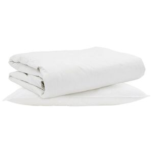 vidaXL Suvised teki padjaga 2 pcs Valge Down Feather