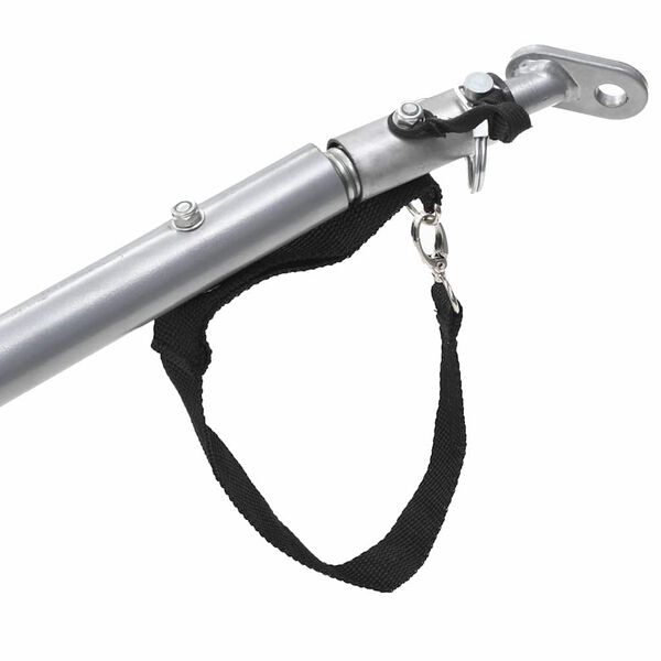 vidaXL kaubahaagis jalgrattale, must ja kollane, 65 kg