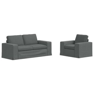 vidaXL Diivanikomplekt 2 pcs Tumehall 182 x 80 x 82 cm kangas