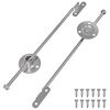 vidaXL T&otilde;mbepulk hinged 2 pcs H&otilde;bedane 190 mm Raud
