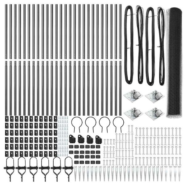 vidaXL Aiapost Hall 50 x 1,4 m (13 mm silma) Terased ja PVC