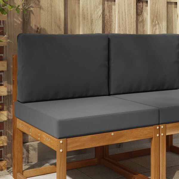 vidaXL V&auml;lim&ouml;&ouml;blitugi patja 2 pcs Antratsiit Pol&uuml;ester