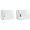 vidaXL Seinekapp PORTO 2 pcs Kergelt l&auml;ikiv valge 50 x 31 x 40 cm
