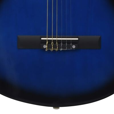 vidaXL klassikaline kitarr algajatele, sinine 4/4 39" Ameerika pärn