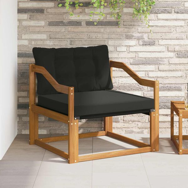 vidaXL V&auml;li diivanikomplekt Tugev acacia puit ja Textilene Neutraalne