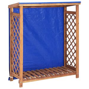 vidaXL kaminapuude hoiukast 105 x 38 x 115 cm, akaatsiapuit