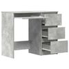 vidaXL kirjutuslaud, betoonhall, 90 x 45 x 76 cm, tehispuit