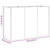 vidaXL taimekast, rooste, 120x40x80 cm, ilmastikukindel teras