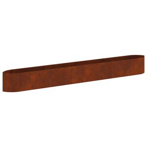 vidaXL T&otilde;stetud Aiapeenar Ilmastikukindel teras 380 x 40 x 40 cm Teras