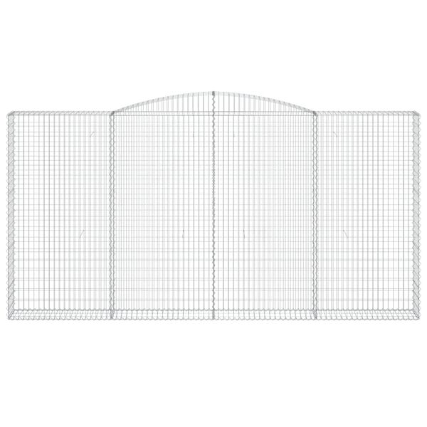 vidaXL kaarekujulised gabioonkorvid 9 tk, 400x30x200/220 cm, raud