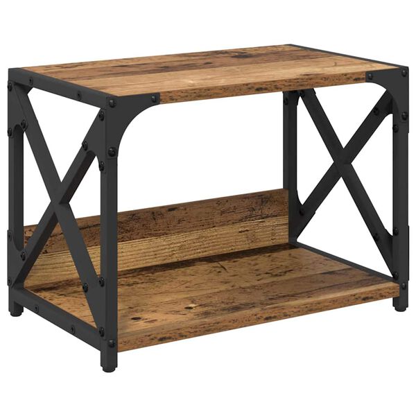 vidaXL Printeri alus Vana puit 44 x 26 x 31.5 cm Tehispuit