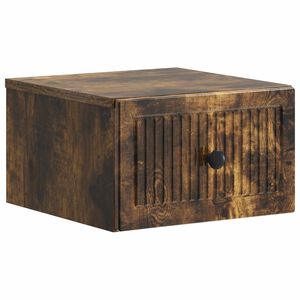 vidaXL Seinale kinnitatav &ouml;&ouml;tis Suitsutatud tamm 33 x 34,5 x 20 cm