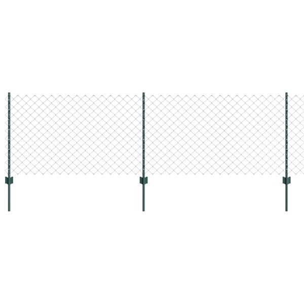 vidaXL Aed ja post Roheline 0,8 x 10 m Teras