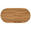 vidaXL Lauda peal 110 x 55 x 3,5 cm Ovaalne Tugev teakpuit Naturaalne