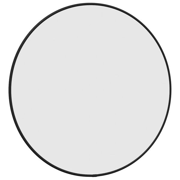 vidaXL seinapeegel, must, &Oslash; 50 cm, &uuml;mmargune