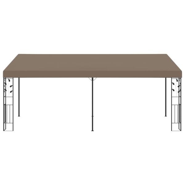 vidaXL seinale kinnitatav varjualune 6 x 3 x 2,5 m, pruunikashall