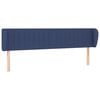 vidaXL voodipeats servadega, sinine, 183x23x78/88 cm, kangas