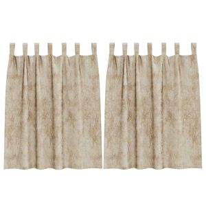 vidaXL Satiinist kardinad kardinatega 2 pcs cream 140 x 140 cm Samet