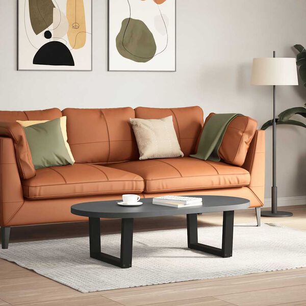 vidaXL kohvilaua jalad, V-kujulised, 2 tk, mustad, 50 x (30&ndash;31,3) cm, teras