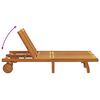 vidaXL Lamamistool padjaga 2-isik Pruun 125 x 200 x 84cm Akaatsiapuit