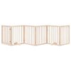 vidaXL koeravärav uksega, kokkupandav, 6 paneeli, 300 cm, paplipuit