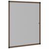 vidaXL Putukav&otilde;rk akendele Pruun 110 x 130 cm Alumiinium ja klaaskiud