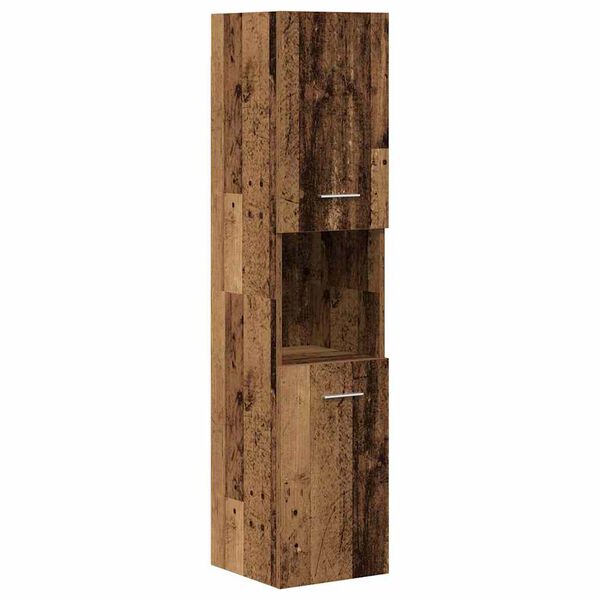 vidaXL 4-osaline vannitoa m&ouml;&ouml;blikomplekt, vana puit, tehispuit