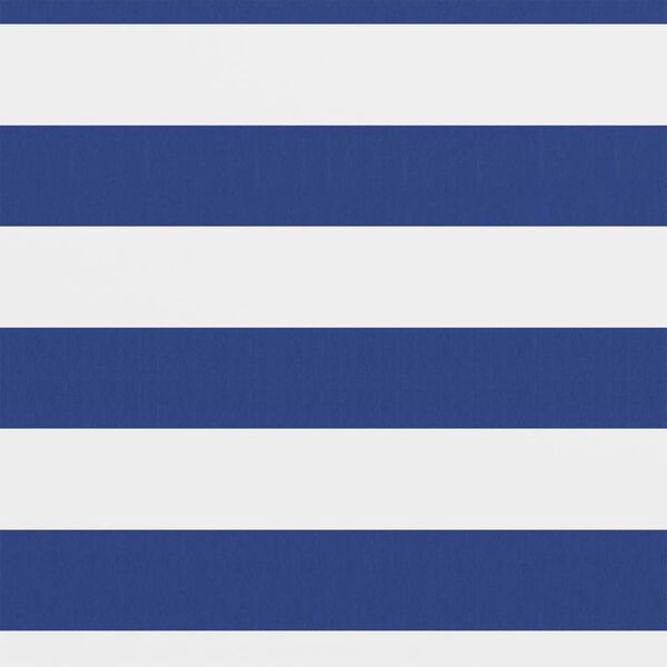 vidaXL r&otilde;dusirm, valge ja sinine, 75 x 500 cm, oxford-kangas