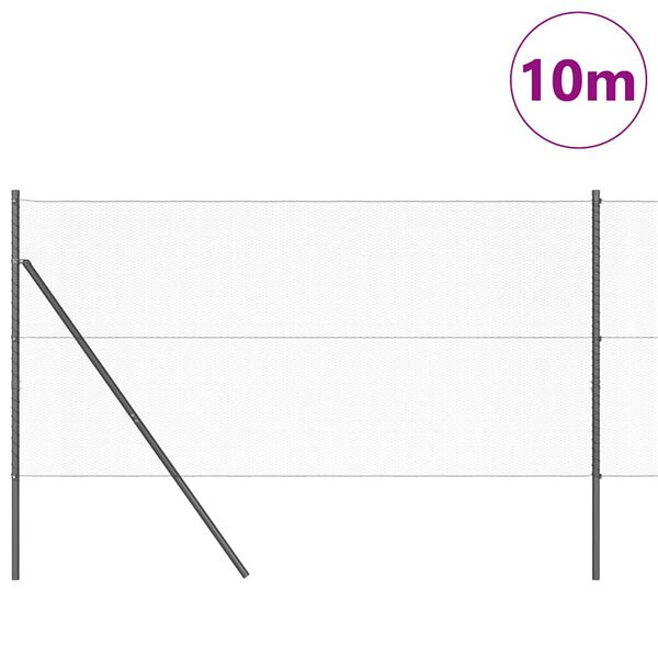 vidaXL Aiapost Hall 10 x 1 m (13 mm v&otilde;rk) Terased ja PVC