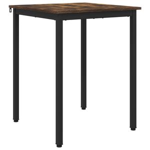 vidaXL S&ouml;&ouml;gilauad 60 x 60 x 75 cm Tehispuit Suitsutatud tamm Kandiline