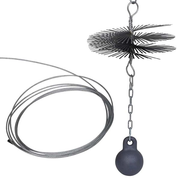 &Uuml;mmargune korstnapuhastushari, diam. 25 cm