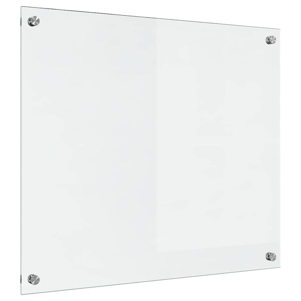 vidaXL Kögi Splashback Läbipaistev 70 x 60 cm karastatud klaas