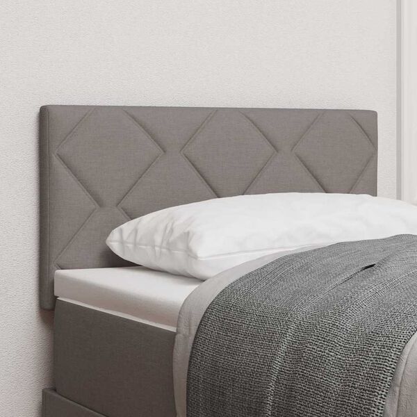 vidaXL Peats LED -ribatuledega peaga Pruunikashall 80 cm kangas