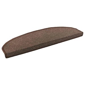 vidaXL Iseliimuvad treppimatid 15 pcs Kohvioa pruun 80 x 24,5 x 3,5 cm