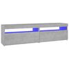 vidaXL telerialused LED-tuledega, 2 tk, betoonhall, 75x35x40 cm