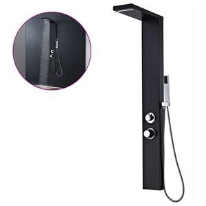 vidaXLi du&scaron;ipaneeli s&uuml;steem, alumiinium, matt must