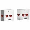 vidaXL Kanali feeder 2 pcs H&otilde;bedane 40,5 x 25 x 38 cm Tsinkteras