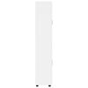 vidaXL K&otilde;rgushein uksega FLORIN Kergelt l&auml;ikiv valge 60 x 35 x 182 cm