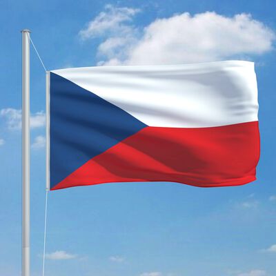 vidaXL Tšehhi Vabariigi lipp ja lipumast, alumiinium, 6,2 m
