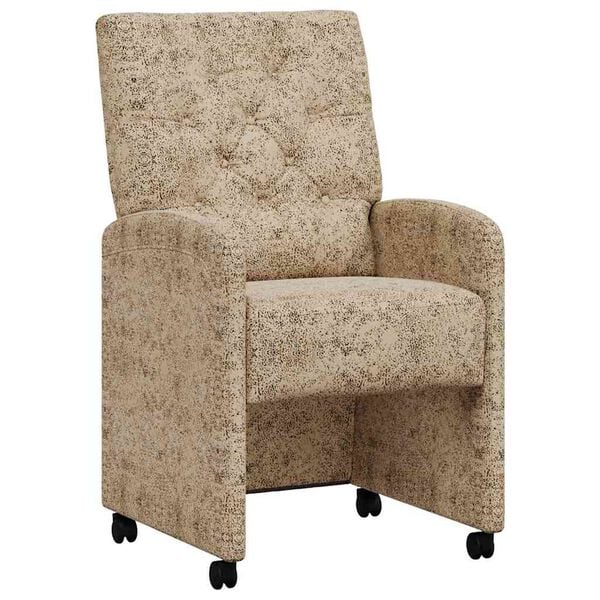 vidaXL Ratastega S&ouml;&ouml;gi-toolid ratastega 2 pcs Helehall 58 x 67 x 97 cm