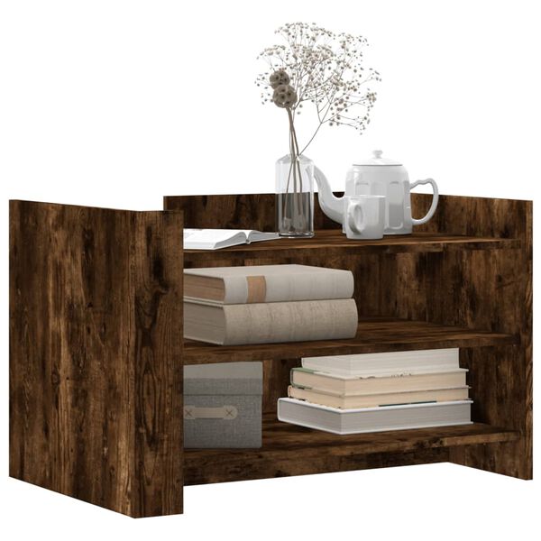 vidaXL kohvilaud, suitsutatud tamm, 80x50x50 cm, tehispuit