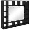 vidaXL Peeglikapp Must tamm 91 x 15 x 76,5 cm Tehispuit