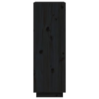 vidaXL raamaturiiul/ruumijagaja, must, 60x35x103 cm, täismännipuit