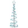 vidaXL LED-j&otilde;ulupuu koos kuulidega, 120 LEDi, soe valge, 180 cm